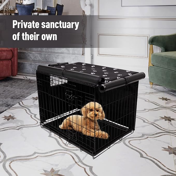 Pet Prime Dog Crate Cover for Wire Cages 24 30 36 42 48 Inch Outdoor Pet Kennel - Image 5