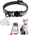 Cat Collar Breakaway with QR Code Name Tag, Reflective Kitten Collars with Bell by FURRIGO