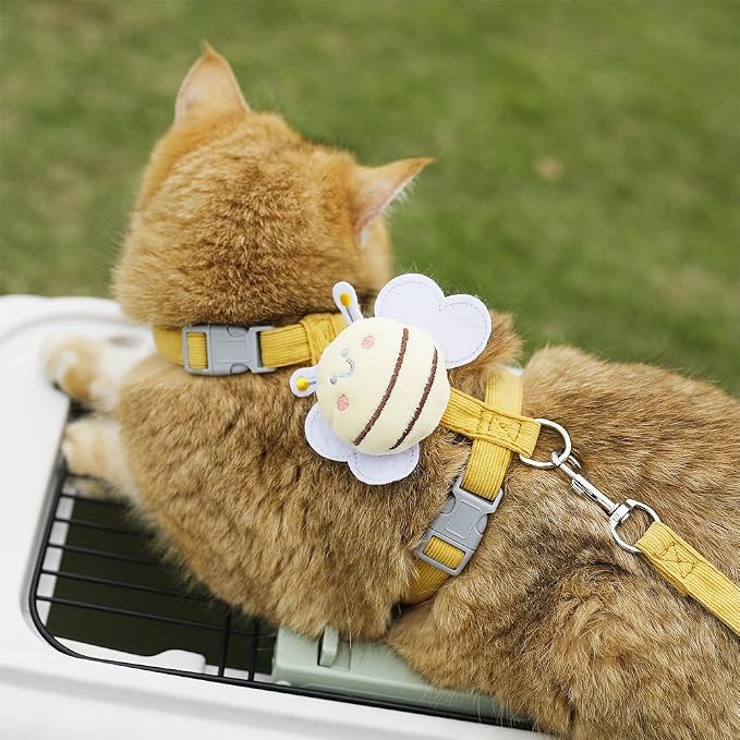 Cat Harness and Leash Set, Cat Harness Escape Proof, Rabbit Harness and Leash - Image 6