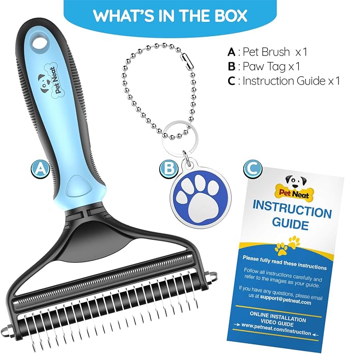 Dog Brush and Cat Brush – 2 Sided Pet Grooming Tool - Image 3
