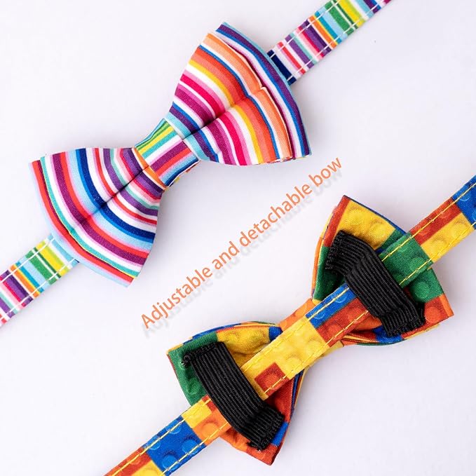 Faygarsle 2 Pack Breakaway Bowtie Cat Collar - Image 3