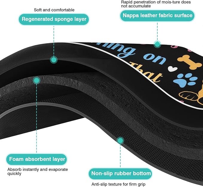 Pet Feeding Mat for Floors Waterproof Dog Mat for Food and Water Absorbent - Image 6