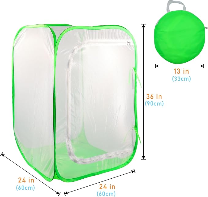 Mesh Plant Tent Enclosure, Pop-Up Cage Plant Cover, Outdoor Garden Protection - Image 2