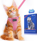 Halypet Cat Harness and Leash Set Escape Proof Soft Adjustable Cat Leash by DOMoreWithYourPet