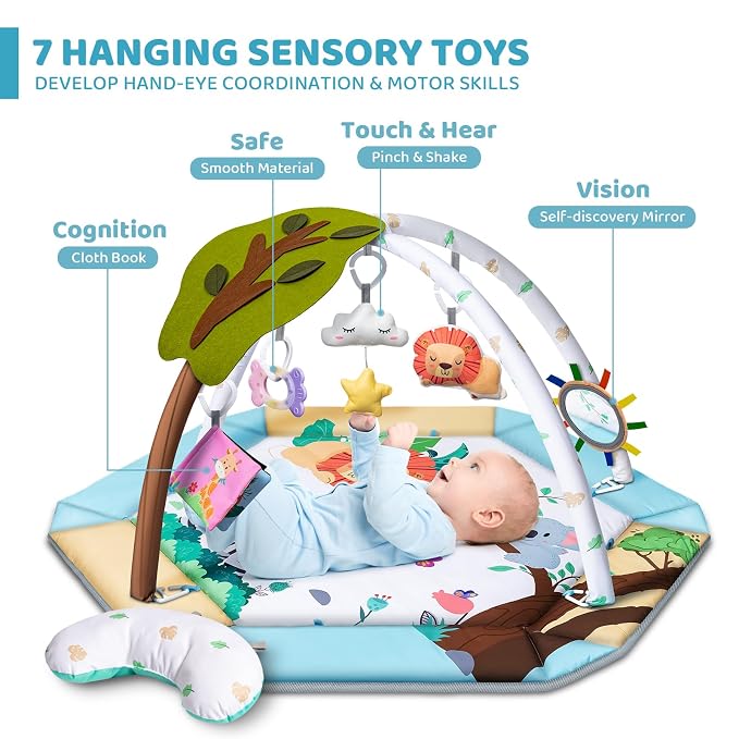 Baby Gym Play Mat, 8-in-1 Tummy Time Mat & Ball Pit - Image 2