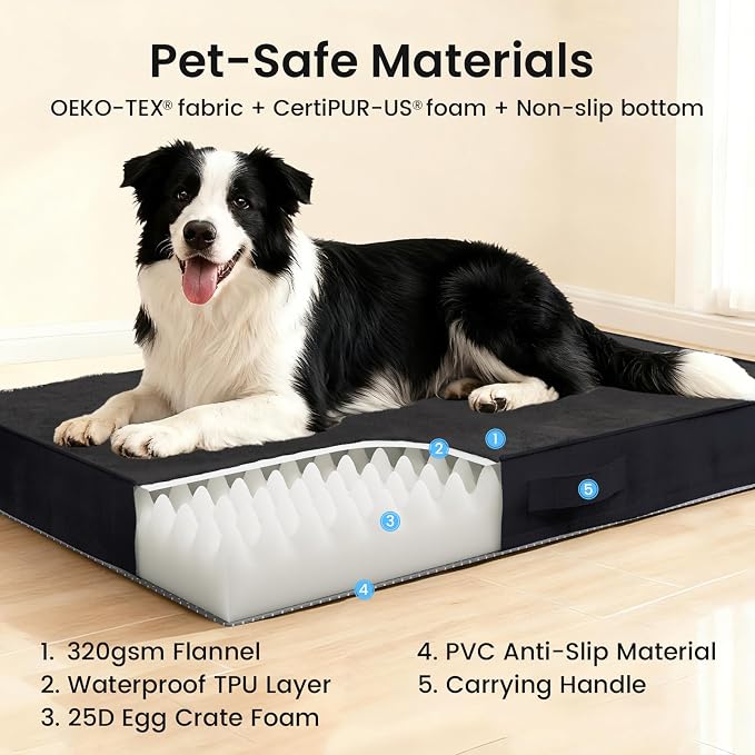 OhGeni Orthopedic Waterproof Dog Bed - Image 9