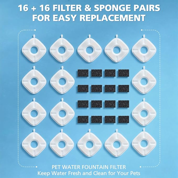 32 Pcs Cat Water Fountain Filters - Image 9