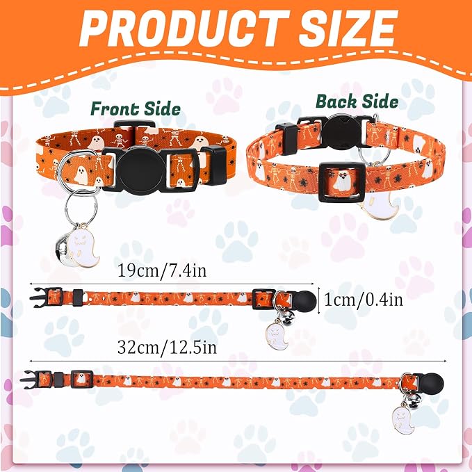 18 Pcs Holiday Cat Collars St. Patrick's Day Cat Collars - Image 2