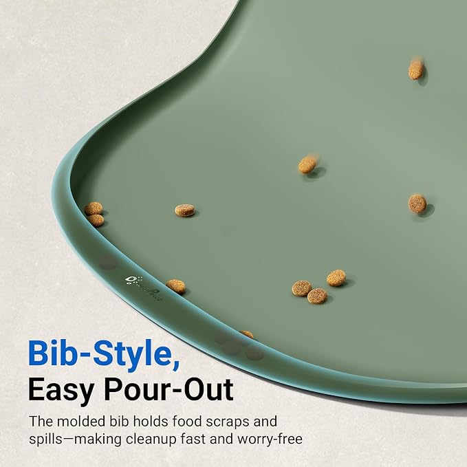 DownyPaws Dog Food Mats for Floors Waterproof, BPA Free Silicone Dog Bowl Mat - Image 5