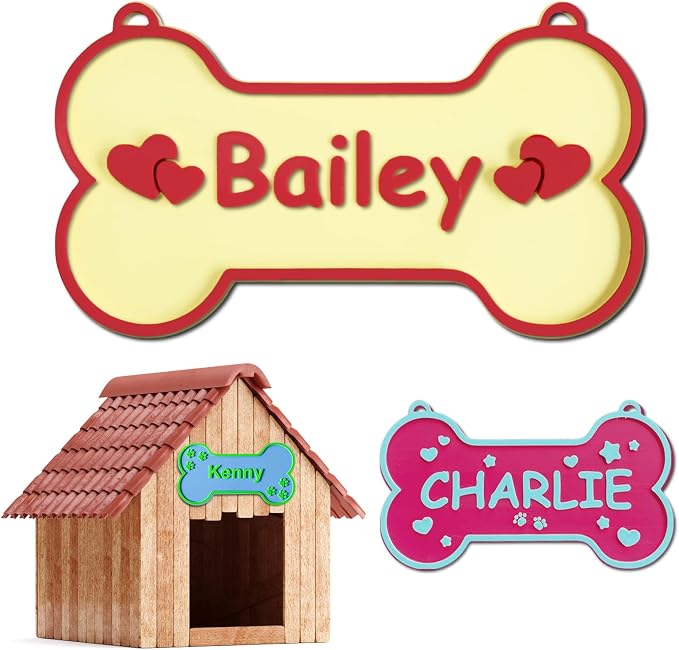 Personalized Dog Crate Sign Custom Dog Kennel Accessories Name Plate Doghouse by CustomYourMemories