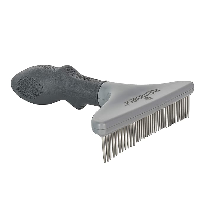 FURminator Dog/Cat Grooming Rake, Grooming Tool, Removes Loose Hair and Tangles - Image 5