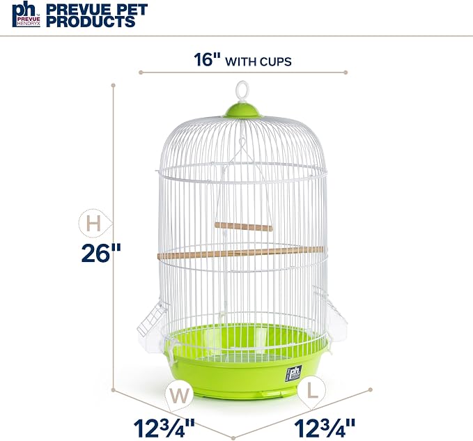 Prevue Hendryx SP31999G Classic Round Bird Cage - Image 7