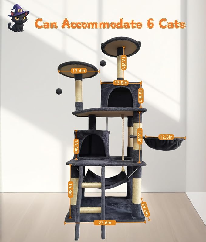 Cat Tree 60.63 inches Cat Tower - Image 5
