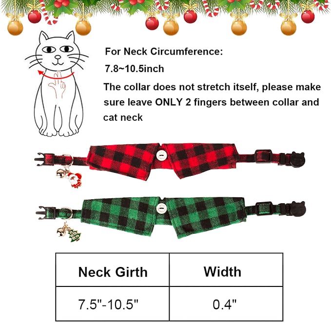ADOGGYGO Christmas Cat Collars Breakaway - Image 6