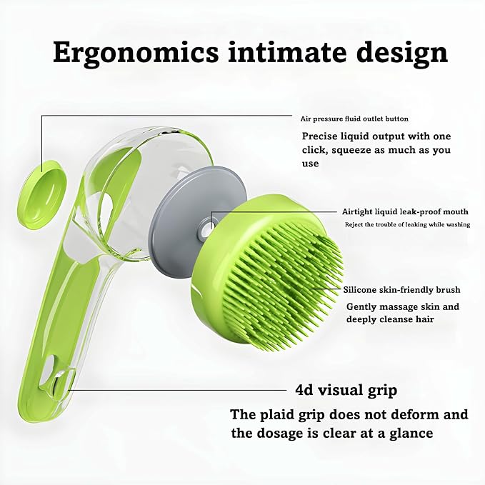 6Pcs Dog Bath Brush Set with Soap Dispenser - Image 7