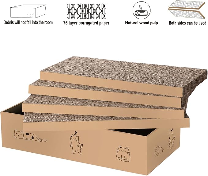 4 Packs in 1 Cat Scratch Pad - Image 5