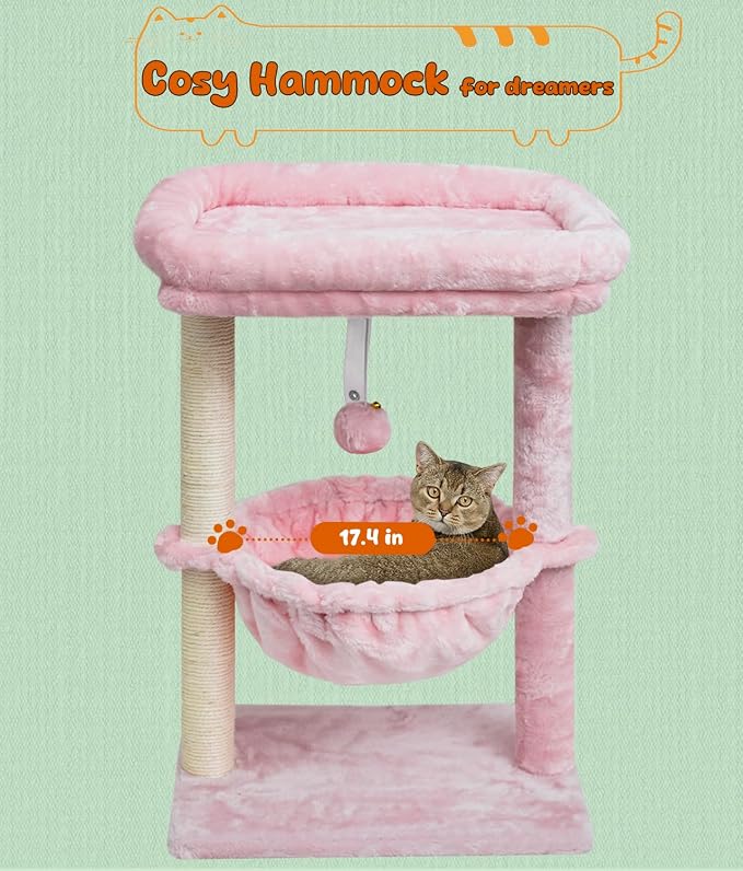 SYANDLVY Small Cat Tree for Indoor Cats, Activity Cat Tower - Image 5