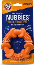 Arm & Hammer for Pets Nubbies Dog Dental Toys Rubber Ring Toy, Peanut Butter by ArmHammer