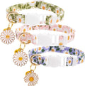 Faygarsle 3 Pack Cotton Safe Breakaway Cat Collars by Faygarsle