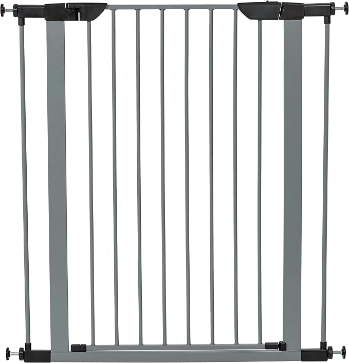 MidWest Homes for Pets 29-Inch High Walk-thru Pressure Mounted Gray Steel Dog - Image 3