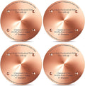 4 Pcs Bird Bath Copper Disk, 0.6mm Thick Reinforced 99.99% Pure Copper Birdbath by Unknown