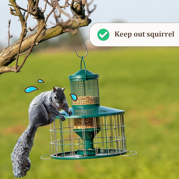 Upgraded Caged Bird Feeders Squirrel-Proof, Flexible Adjustment of Grille Size - Image 5