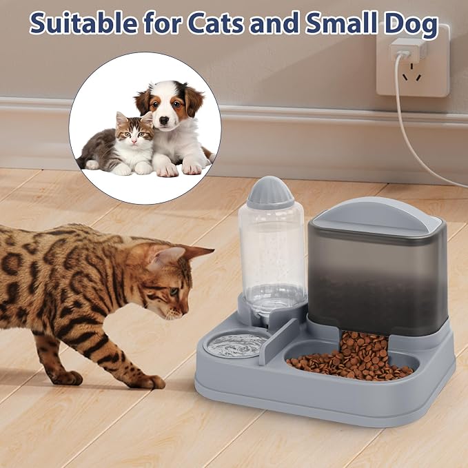Yummy Sam Automatic Cat Feeder and Water Dispenser, 2 in 1 Large Capacity - Image 7