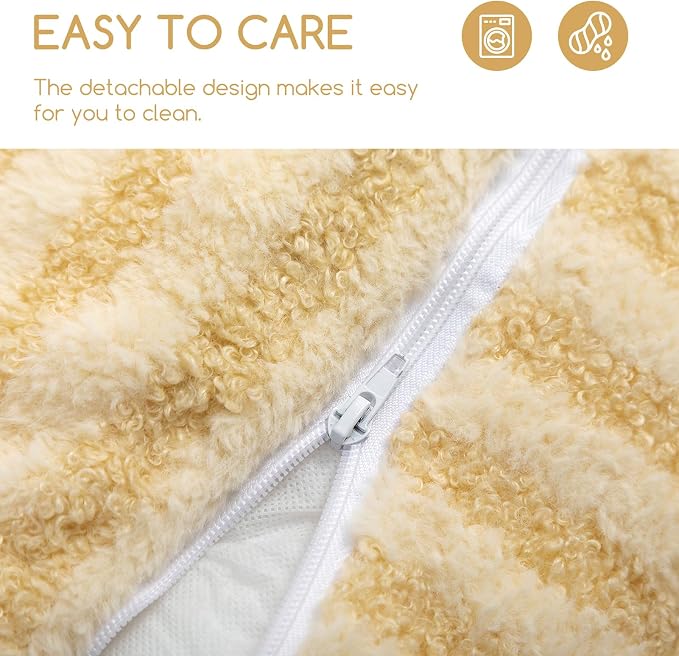 Hollypet Cat Bed Fluffy Plush Mutifuctional Double-Layer Soft Pet Couch - Image 7
