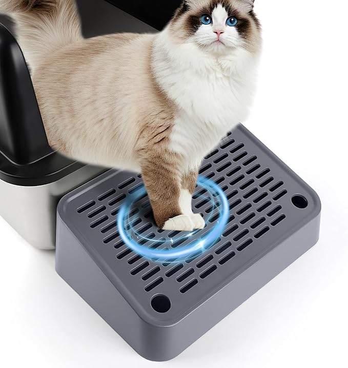 Cat Litter Box Ramp, Litter Box Step Mat by Bartuke