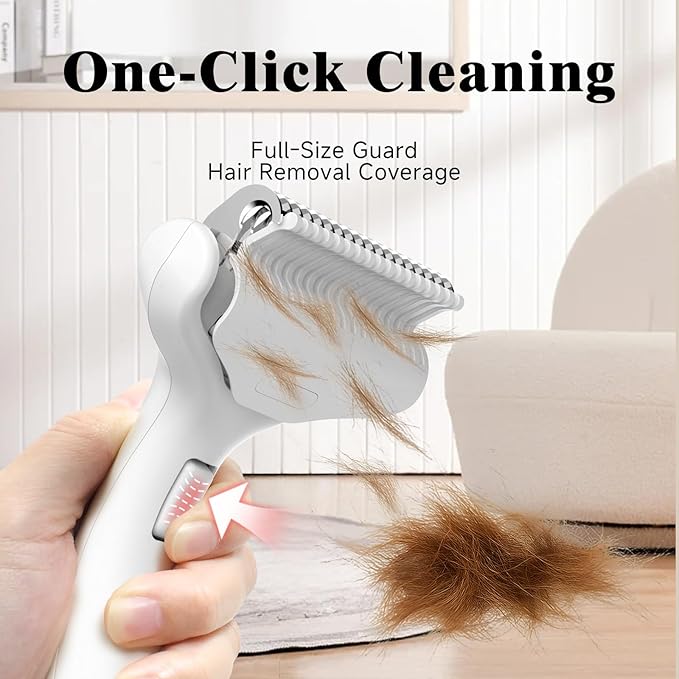 Undercoat Shedding Brush for Dogs & Cats – Professional Deshedding & Dematting - Image 3