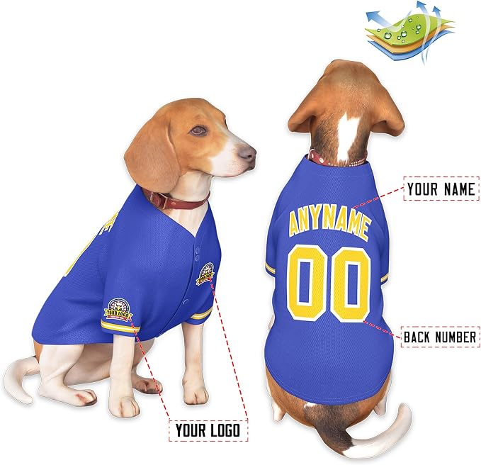 Custom Dog Baseball Jersey - Image 3