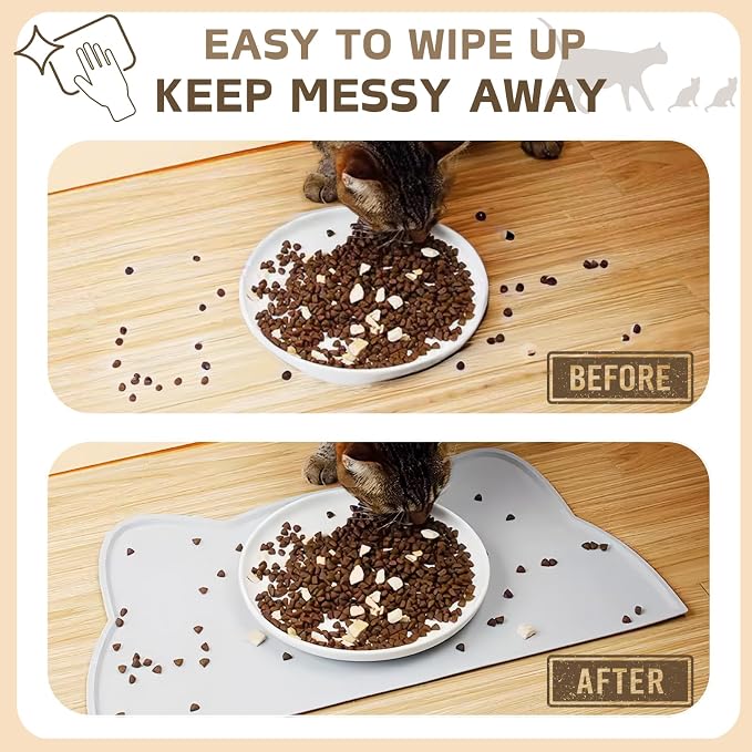 Cat Food Mat, Silicone Pet Feeding Mat - Image 4