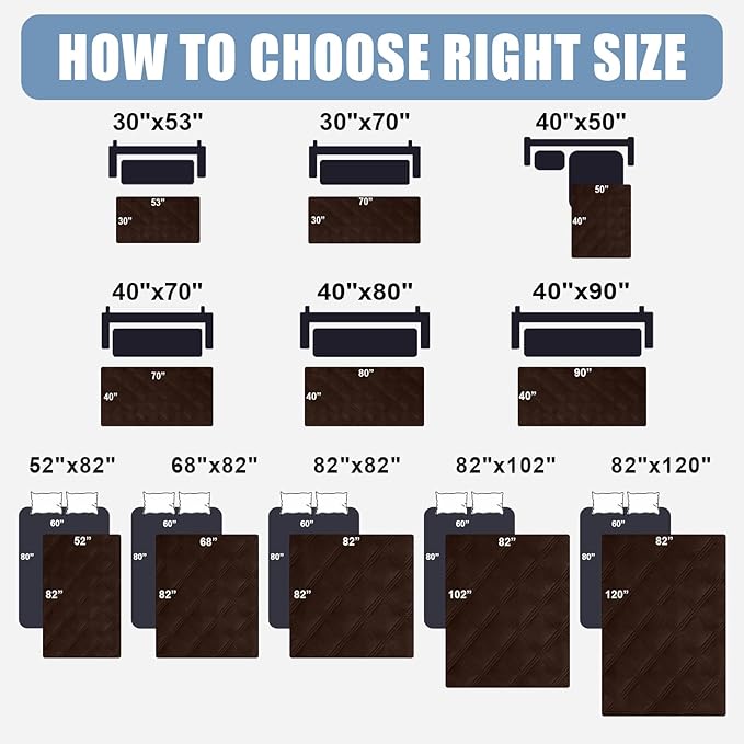 Smiry Waterproof Dog Bed Cover Blanket 40x70, Soft Reversible Pet Blanket - Image 6