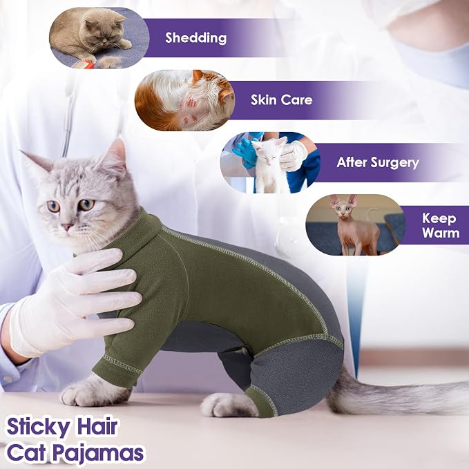 SUNFURA Hair Sticky Cat Clothes, Cat Sweater - Image 5