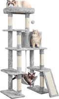 Yaheetech Cat Tree Cat Tower, 63in Multi-Level Kitten Tree by Yaheetech