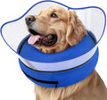 Supet Raised Inflatable Dog Cone Collar to Stop Licking, Soft Dog Cone by Supet