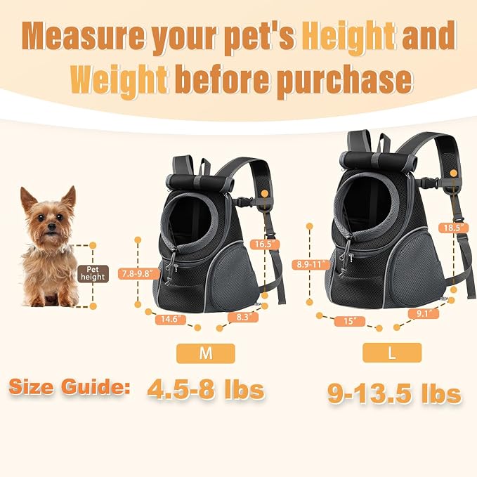 YUDODO Dog Front Carrier Backpack - Image 2