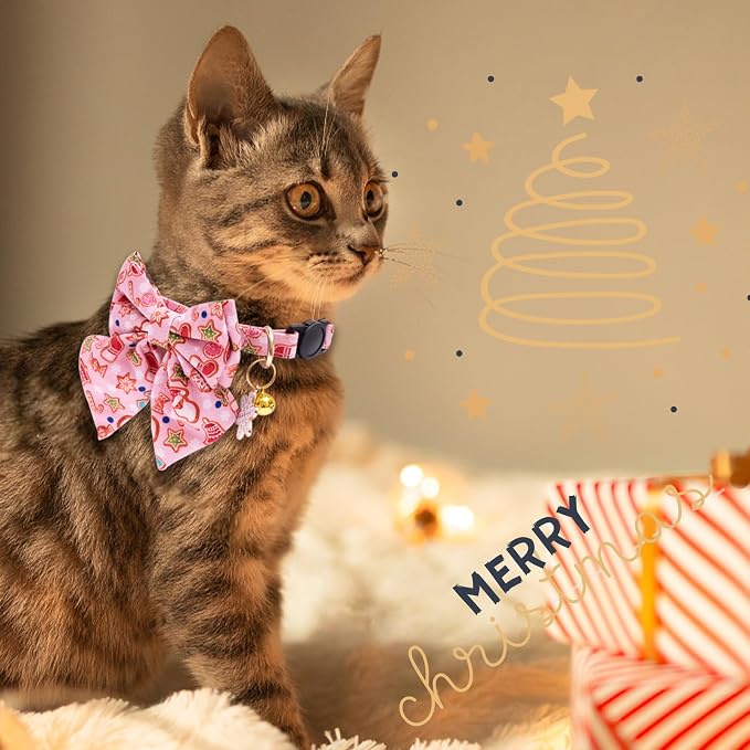 Faygarsle 2 Pack Christmas Cat Collar - Image 6
