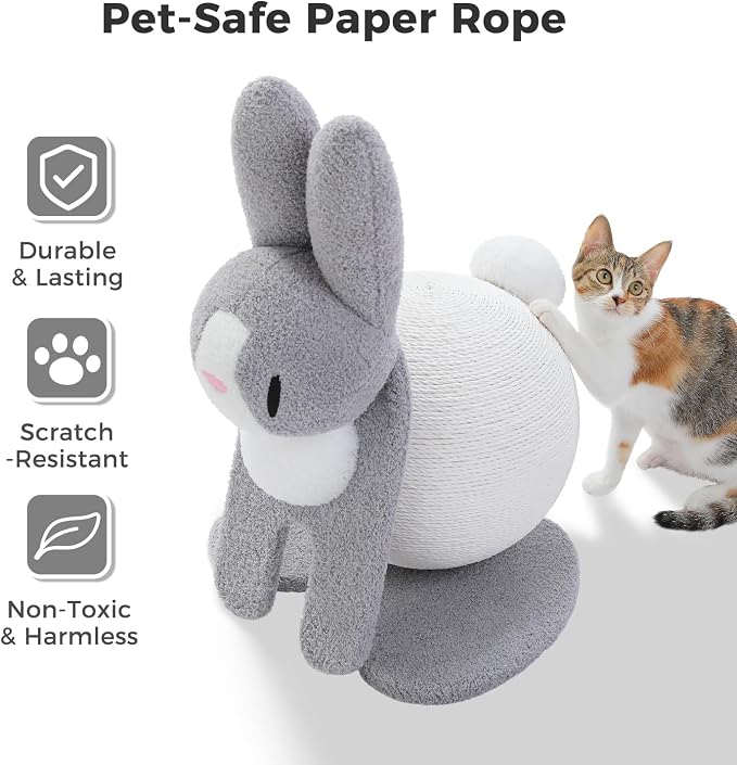 Cute Cat Scratcher- Bunny Style, Cat Scratching Post - Image 6
