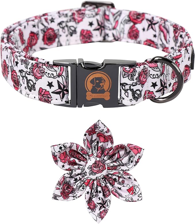 MR. CHUBBYFACE Valentine's Dog Collar by MrChubbyfacePetSupplies