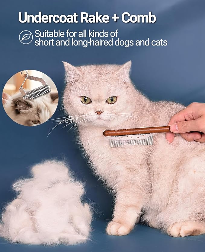 Wooden pet grooming rake - Image 3