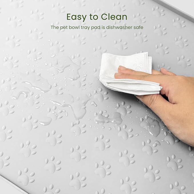 Dog Food Mat Anti-Slip Silicone Dog Bowl Mat Thicker Pet Placemat Waterproof - Image 9