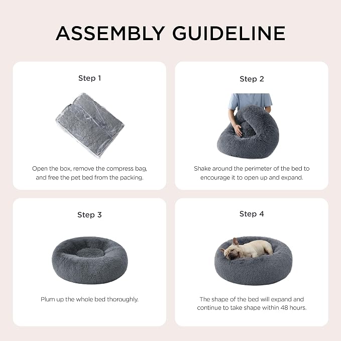 Bedsure Calming Dog Bed for Small Medium Dogs - Image 6
