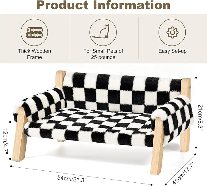 Elevated Cat Couch Bed for Indoor Cats - Image 2