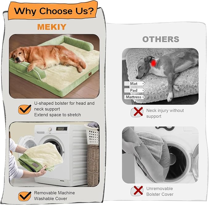 Large Dog Bed Orthopedic Washable - Image 4