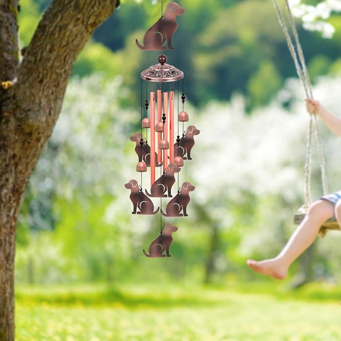 Outdoor Dog Wind Chimes, Gifts for Mom & Grandma & Family, Music Wind Catcher - Image 9
