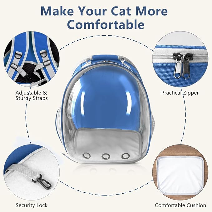 Cat Backpack Carrier Back Expandable Bubble Pet Carrier Backpack - Image 4