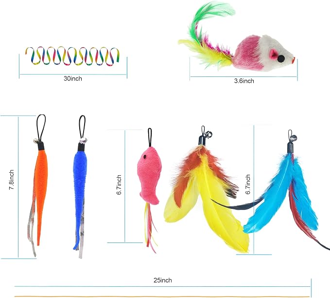 ZPH Cat Toys, Interactive Feather Variety Pack - Image 3