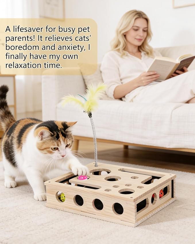 Cat Interactive Box Puzzle Toy - Image 3