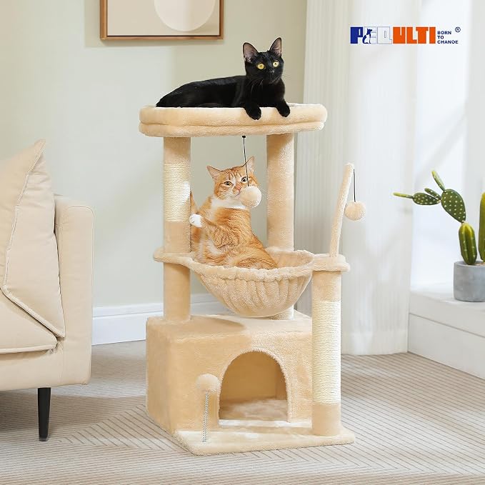 PEQULTI 4-in-1 Cat Tree, Scratching Post - Image 2
